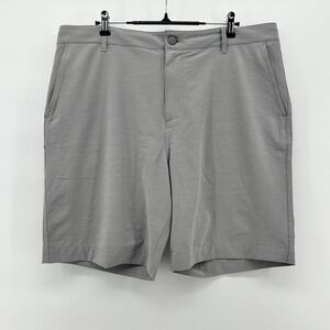 Faherty All Day Shorts Mens 36 OR 38 Gray Stretch Drawstring Hybrid Coastal